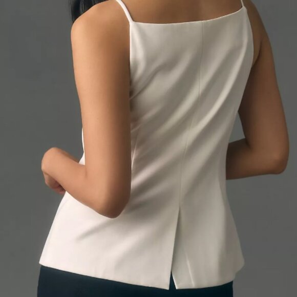 Anthropologie White Button-Down Top - Picture 13 of 14